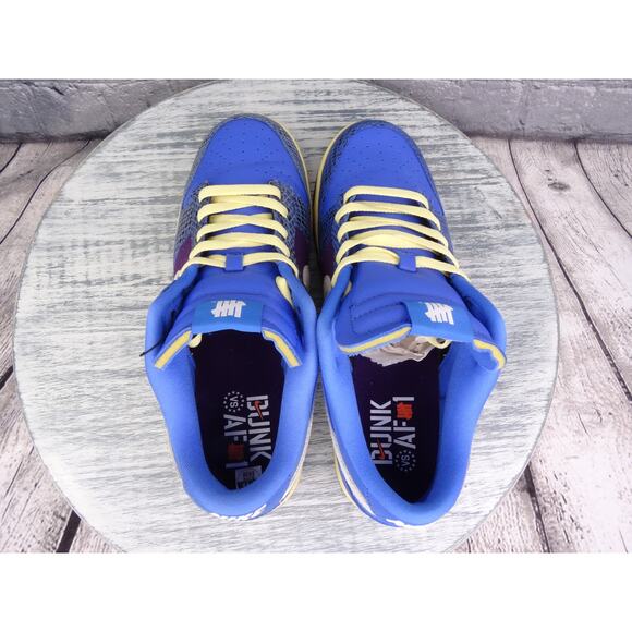Nike Dunk Low SP Undefeated 5 Signal Blue/White-Night Purple Men 11.5 in Box - Picture 8 of 13